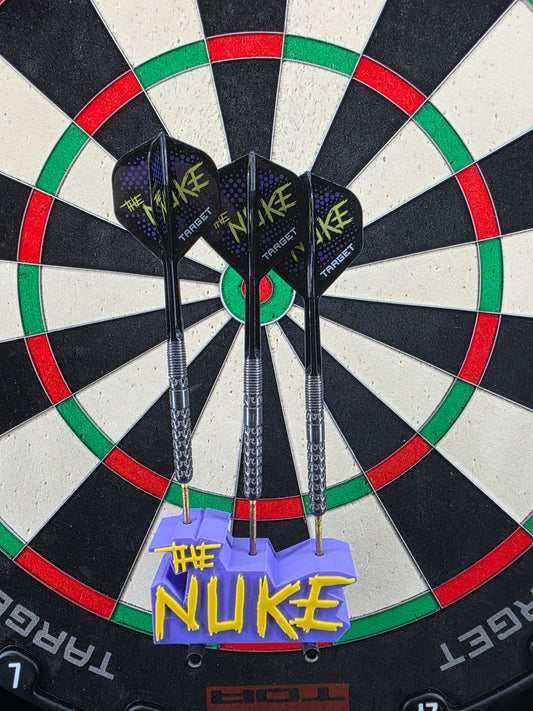 Luke Littler -  Luke The Nuke - Dart Holder Stand Display  for 3 darts