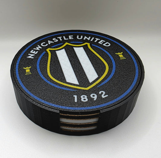 100mm Cork Back NUFC Inspired 3D Printed Coasters