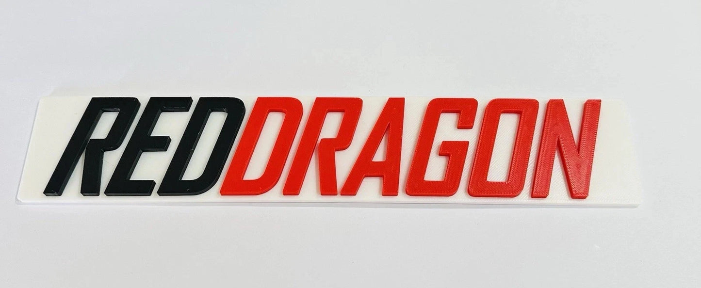 Decorative Red Dragon  Logo Sign Display Mancave Bar darts